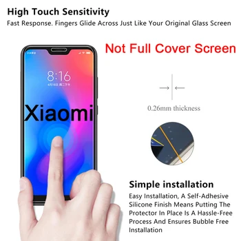 9H HD Toughed Kaljeno Steklo Screen Protector za Xiaomi Mi 9T 9 JV 8 Pro Lite 6 Zaščitno Steklo na Xiaomi Mi 5C 5S Plus